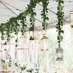 36 Pack 248 Ft Fake Vines Hanging Greenery Artificial Plants Faux Silk Green Leaves Garlands Living Room Wall Decor for Bedroom Office Garden Outdoor Wedding Jungle Party Decoration