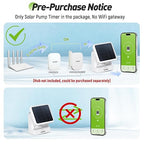 RAINPOINT Smart WiFi Solar Drip Irrigation System for Indoor&Outdoor Use,WiFi HUB Need,APP Control Auto Plant Waterer Device Kit Water Shortage Protection Push&Email Notification Water 10-20 Plants