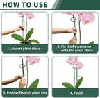 36” Tall Plant Stakes, 6 Pack Plant Support Stakes,6mm Heavy-Duty Metal Garden Stakes, Flower Stakes for Lilies, Dahlias, Gladiolus, Sunflowers, Tomato, Clematis