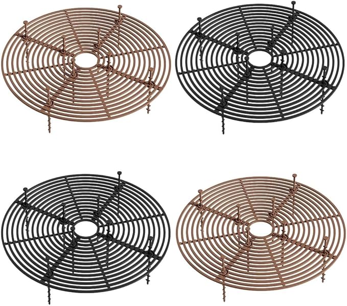 Four Piece Flower Pot Grids Set Designed for Plant Protection from Pets, Made with Resistant Plastic Material for Indoor and Outdoor Use (B)