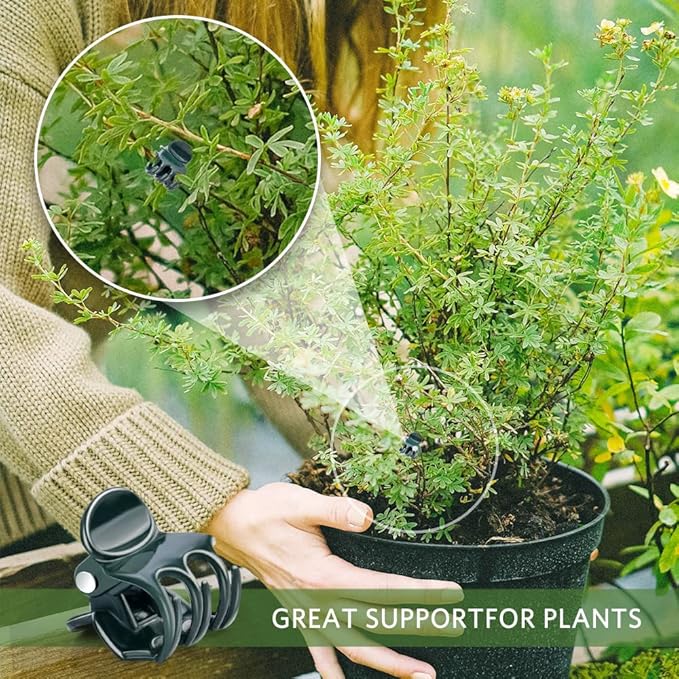 Orchid Clips, ARRITZ 100pcs Garden Plant Clips for Vines Flowers Keep Stems Vines Flowers Grow Upright
