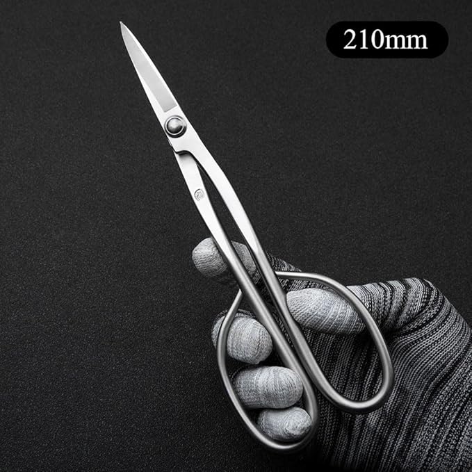 TianBonsai Bonsai Tools 5-Piece Alloy Steel Bonsai tool Kit In Cluding 210mm Long Handle Scissors / 205mm Branch Cutter / 205mm Knob Cutter / 200mm Straight Root Hook / Tweezers (NBK5-01)