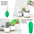 G GOOD GAIN Garden Succulent Kit with Organizer Bag, 15Pieces Succulent Tools, Indoor Mini Hand Gardening Tools Set with Carrier for Bonsai Planter Miniature Fairy Planting Care(Rose)
