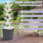 Hydroponics Growing System, 30 pods Hydroponics Tower Growing System Indoor Vertical Garden Planter Indoor Smart Garden Kit with Pump and Movable Water Tank Vegetable Plant Gift (Classic)