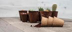 Daniel's Plants 4" Naked Pots | Large Natural Plantable Seed Starter Pots | OMRI-Listed Biodegradable for Seedlings | Enhanced Aeration | Earth Friendly - Peat Free | 30 Pack 4 Inch Round