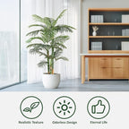 Artificial Palm Tree, Tall Tropical Palm Tree Faux Palm Plant for Indoor Outdoor Office House Living Room Home Decor