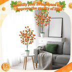 Suncalla 2 Pack Artificial Orange Potted Plants 21.65 Inches Fake Orange Tree Simulation Realistic Fruit Plant with Pot Faux Tree Indoor Decoration for Home Office Living Room Table Desk