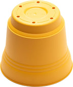 Bloem Saturn Round Planter with Saucer Tray: 12" - Earthy Yellow - Durable Plastic Pot, Matte Finish, Removable Saucer, for Indoor & Outdoor Use, Gardening, 3 Gallon Capacity