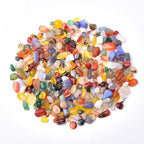 RIFNY Decorative Polished Rocks, 0.3" Gravel Rocks Crushed Crystal for Plant Flower Pots Succulents Cactus Bamboo Plant Vase Filler Aquarium Fish Tank Decorations and DIY Craft (1.5 LB, Color)