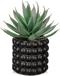 Briful Succulents Plants Artificial for Home Decor, Realistic Potted Fake Agave Plant, Bubbled Plant Pot, Cute Aloe Maguey Faux Plant, Shelf Tables Decor, Modern Farmhouse Home Decorations