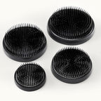 Wazakura Japanese Ikebana Kenzan Flower Holder 89mm (3.5"), Made in Japan, Round Large - Black