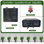 Solar Drip Irrigation System for Garden, Automatic Drip Irrigation Kit with 33FT Tubing, Solar Powered Plant Watering Device for Potted Plants, Vacation, Outdoor No Wiring Needed (10 Pots)