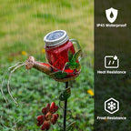 SRNPMIU Solar Watering_Can Light, Yard Outdoor Decor Lights, IP65 Waterproof, Hanging Hummingbird Garden Light, Outside Garden Flower Bed Decor, Women Gift, Birthday Gifts