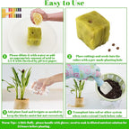 Legigo 1 Inch Rockwool Cubes Seed Starter Plugs for Hydroponics, RockWool Planting Grow Cubes for Hydroponic Tower Garden Soilless Cultivation Plants Germination Cutting Clone (2 Sheet, 100 Plugs)