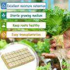 Legigo 1.2 Inch Rockwool Cubes Seed Starter Plugs for Hydroponics, RockWool Planting Grow Cubes for Hydroponic Tower Garden Soilless Cultivation Plants Germination Cutting Clone (2 Sheet, 72 Plugs)