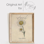April Birth Flower Art Print - 11x14 (Unframed) | Capturing the Splendor of the April Birth Flower | Decor Accent for Birthdays and Special Occasions | Living Room Décor | Modern Home Décor