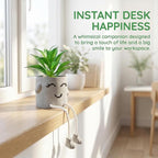 Fake Plant with Hanging Leg Artificial Succulents Plant in Mini Pot Shelf Bathroom Office Window Desk Kitchen Decor Faux Cute Real Plant 1 PC