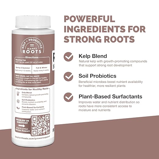 Root Stimulator for Fiddle Leaf Fig – Liquid Root Supplement with Kelp & Probiotics for Stronger Roots & Better Leaf Growth, 32 oz
