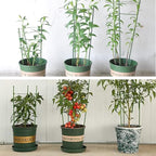 Legigo 3 Packs Plant Support Cages Tomato Cage for Garden- 36 Inch Adjustable Garden Cucumber Trellis Plant Stakes, Trellis Support Rings for Climbing Plants, Pots, Indoor Plants with 10 Plant Clips
