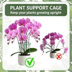 12 Pack Plant Support Stakes Sets - Versatile Plant Cages, Stackable Garden Flower Support， Small Plant Stakes for Indoor Plants,Tomato,Monstera, Peony, Hydrangea, Climbing Plants