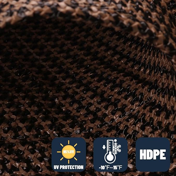 SUNNY GUARD Custom Size 5'x7' Brown Sun Shade Sail Rectangle UV Block Shade for Backyard Yard Patio Deck Garden(Customized)