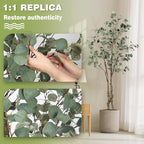 Faux Eucalyptus Tree 6ft(72in) Tall Artificial Plant Indoor Decor Handmade Natural Fake Eucalyptus Tree for Wedding Realistic Lifelike Leaves in Pot for Home Living Room,Office,Outdoor Decor.