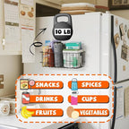 ULIBERMAGNET Magnetic Baskets, Large Capacity Metal Wire Mesh Basket Holder Organizer for Sundry Tool Storage, Magnetic Shelf for Garage, Laundry, Kitchen, Workshop, Cabinet(2 Pack)