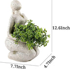 Large Planters for Outdoor Indoor Plants Head Face Planter Pot Unique Succulent Planters Flower Vase with Drainage Hole New Life