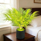 20'' LED Areca Palm Tree Faux Plant with Lights - USB & Battery Box Powered - Artificial Palm Tree for Living Room, Bedroom, Home Decor (Dypsis lutescens)