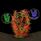 2 pcs Aquarium Decor Plastic Plants Extra Large 21 Inches Artificial Fish Tank Plants Tall Fish Tank Decorations Artificial Green Water Plants (Wine)