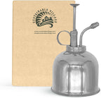 Sustainable Village Watering Can Indoor Plants - Nickel Plant Mister - Stylish and Rust Resistant Watering Cans for Healthy Hydration - Prevents Overwatering