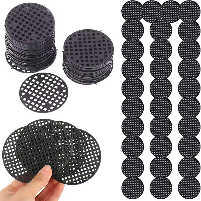 200 Pack Plant Pots Hole Mesh Pad Plastic Flower Pots Drainage Hole Cover Screen Filter for Flower Planters Boxes Ceramic Succulent Planter Terracotta Clay Pot Bonsai Outlet Training Pot