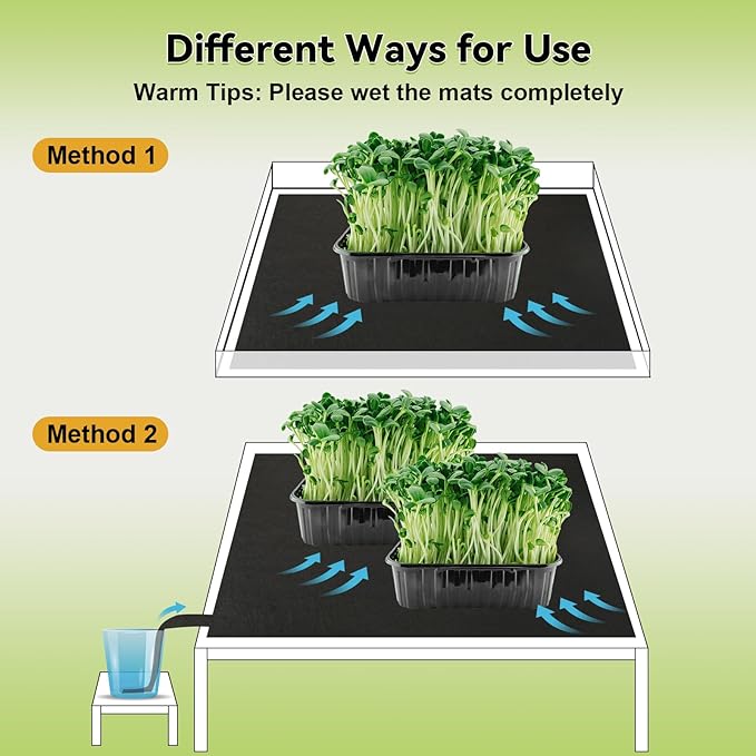 2Pack Automatic Plant Watering Mat 47.2"x39.4" Capillary Mat for Plants Watering Mat Automatic Watering System for Potted Plants 3mm Thick Self Watering Mat for Greenhouse Indoor Plants