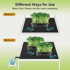 2Pack Automatic Plant Watering Mat 47.2"x39.4" Capillary Mat for Plants Watering Mat Automatic Watering System for Potted Plants 3mm Thick Self Watering Mat for Greenhouse Indoor Plants