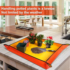 Large Potting Mat for House Plants Transplanting and Soil Mix Control Waterproof RepottingTray Gardening Tools Plant Gifts for Plant Lovers (39.5"X31.5")