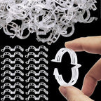 250PK Secured Plastic Plant Clip, Plant Support Clips, Garden Clips for Climbing Plants, Plastic Trellis Clips Plant Support Clips Tomato Grape Vine Vegetables Plant Fixing Clips