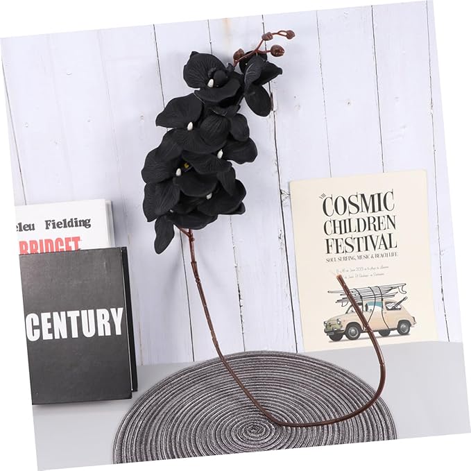 Ciieeo Lifelike Phalaenopsis Orchid Artificial Flower for Home Adornment Perfect Photography Prop Ideal for Living Room Wedding Event