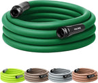 Flexzilla Colors Garden Hose 5/8 in. x 25 ft., Lightweight All-Weather Water Hose, Durable and Flexible, Leak-Free Connections, Forest Green