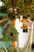 SuperMoss (56012) Maison Birdhouse with Chain, 11 by 12-Inch, Fresh Green (Pack of 3)