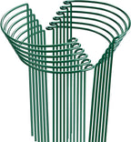 HiGift 12 Pack 10" W x 24" H Plant Stakes for Indoor Plants, Metal Garden Peony Support Cages, Outdoor Plant Supports Ring Prop, Large Plant Stake for Hydrangea,Rose,Flower,Vine,Potted Plants