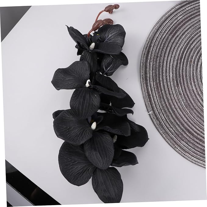 Ciieeo Lifelike Phalaenopsis Orchid Artificial Flower for Home Adornment Perfect Photography Prop Ideal for Living Room Wedding Event