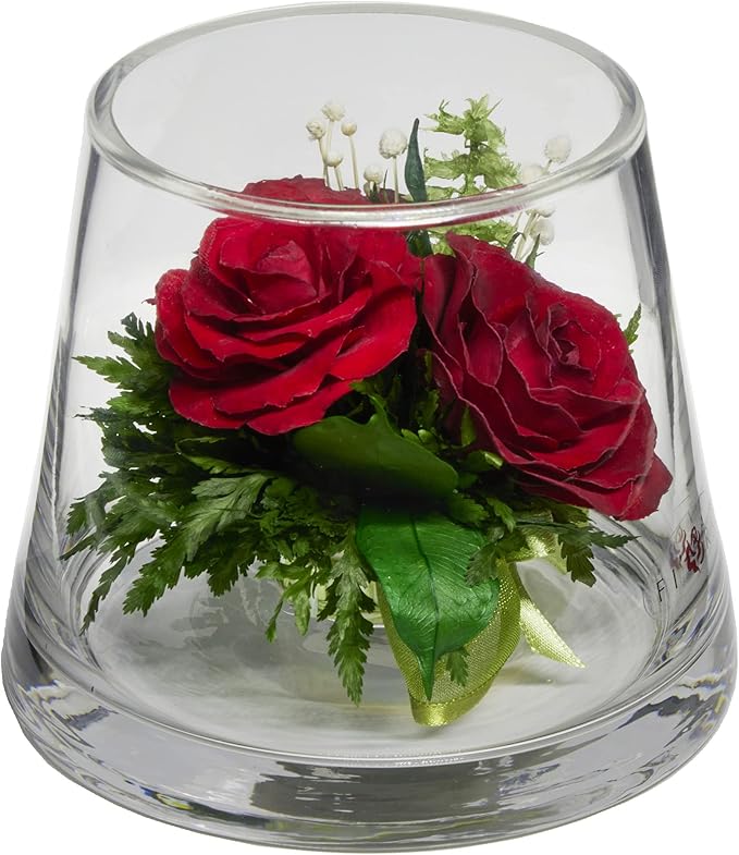 Fiora Flower | Long Lasting Real Roses in a Sealed Vase | Lasts up to 5 Years | Unique Present Gift