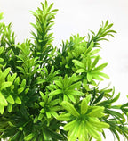 PASYOU Artificial Plants Shrubs, Plastic Shrub Fake Bushes Grass Greenery Leaves Bush Indoor Outdoor Home Garden Party Verandah Wedding Décor DIY Table Arrangement Decoration Planter Filler 2 Pcs