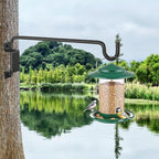 AILIN YELOKIE 16" 360° Swivel Plant Hange - Heavy Duty Solid Steel Wall Hook, 12-Directional Adjustable for Bird Feeders, Outdoor/Indoor Plants, Garden & Patio, Rust-Resistant Black