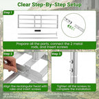 Goplus Lawn Leveling Rake, 30" x 10" Heavy Duty Level Lawn Tool w/ Ergonomic Handle for Soil, Effort-Saving Landscape Rake for Garden, Backyard, Golf Course, Farm, Pasture (Sliver)