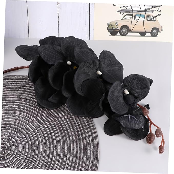 Ciieeo Lifelike Phalaenopsis Orchid Artificial Flower for Home Adornment Perfect Photography Prop Ideal for Living Room Wedding Event