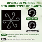 16pcs Upgraded Plant Stem Support, Transparent Plant Support for Indoor Plants, 4 Sizes Climbing Houseplant Stem Holders, Reusable Plant Stabilizer, Indoor Plants Accessories