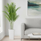 Garvee 4.8FT Artificial Palm Tree in Pot, Fake Floor Plants for Outdoor Indoor Living Room Decor