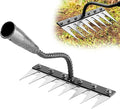 Weed Puller Tool - Upgrade Iron Weeding Rake, 2026 New Iron Rake for Gardening and Weeding, 8 Teeth Manual Weeder Remover Too, Detachable Garden Weeder Tool for Dethatching Lawn Loosening