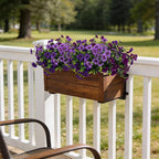 17 Inch Artificial Faux Pansy Flowers for Outdoor,Fake Pansies Flowers with Eucalyptus Leaves Fake Plants Greenery Boxwood Porch Patio Decor 6 Bundles(Dark Purple,Lotus Purple,Light Purple)
